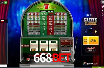 Catálogo de jogos 668Bet com fornecedores Pragmatic Play, Evolution, NetEnt